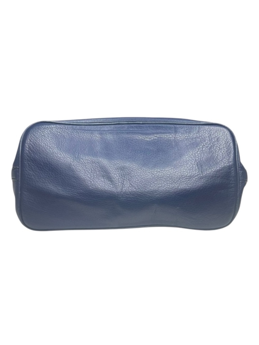 Michael Kors 𖦹 MK Perforated Logo Grab Bag Handbag 𖦹 Navy Pebbled Leather 𖦹 - Picture 4 of 16